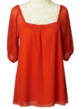 Sunday In Brooklyn Anthropologie Keansburg Top Blouse Shirt Top Mesh XS